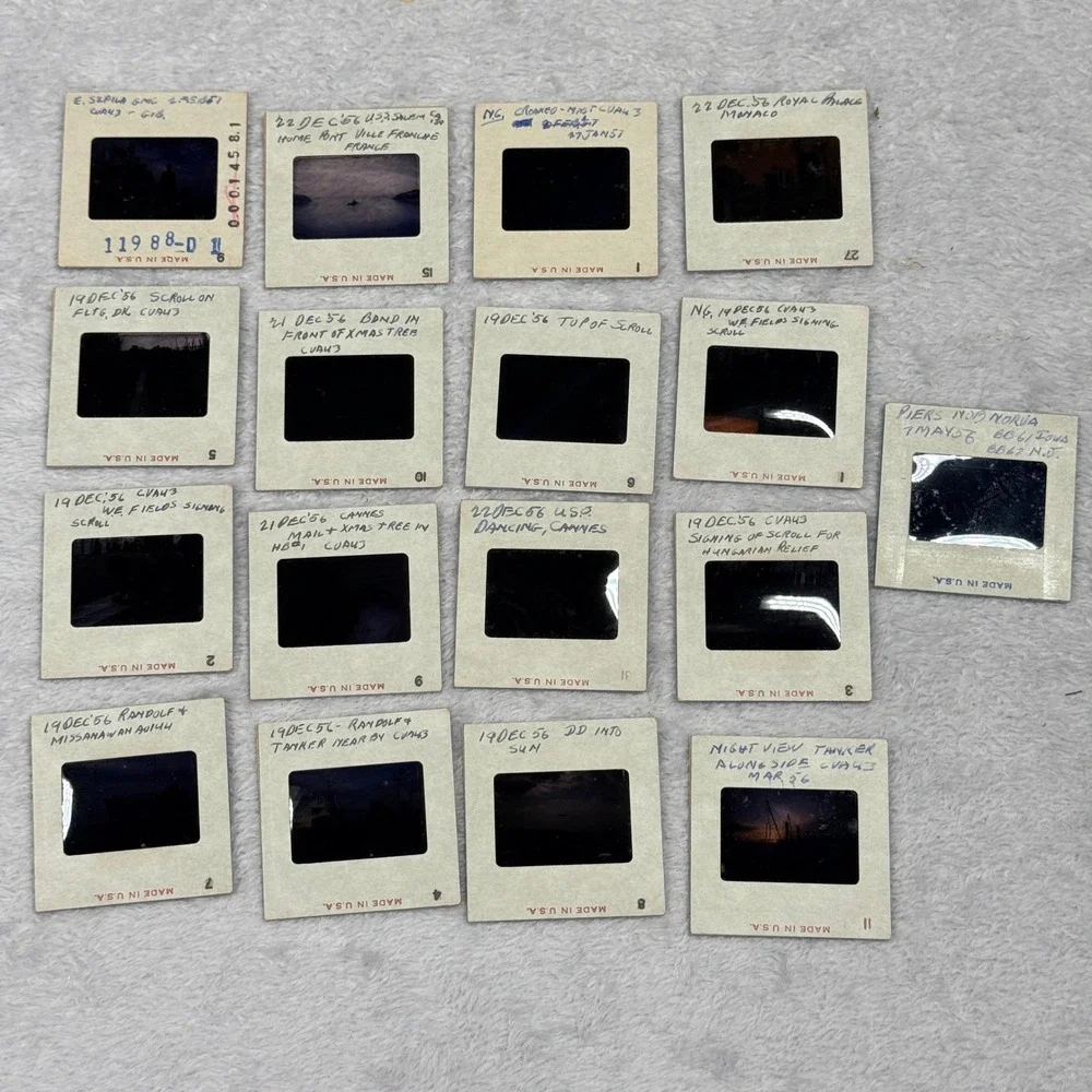 Vintage 35mm Slides Unisex OS Multi USS Coral Sea Navy 1956-57 Lot 16